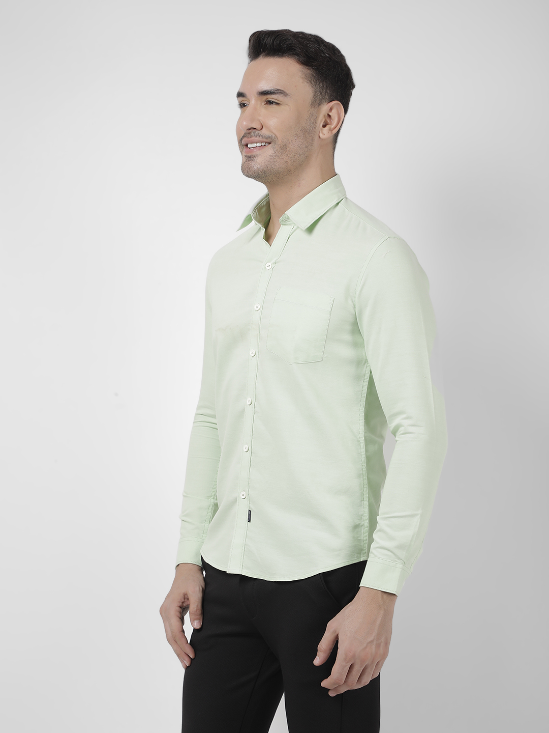 Numero Uno Men SOLID Green Shirt